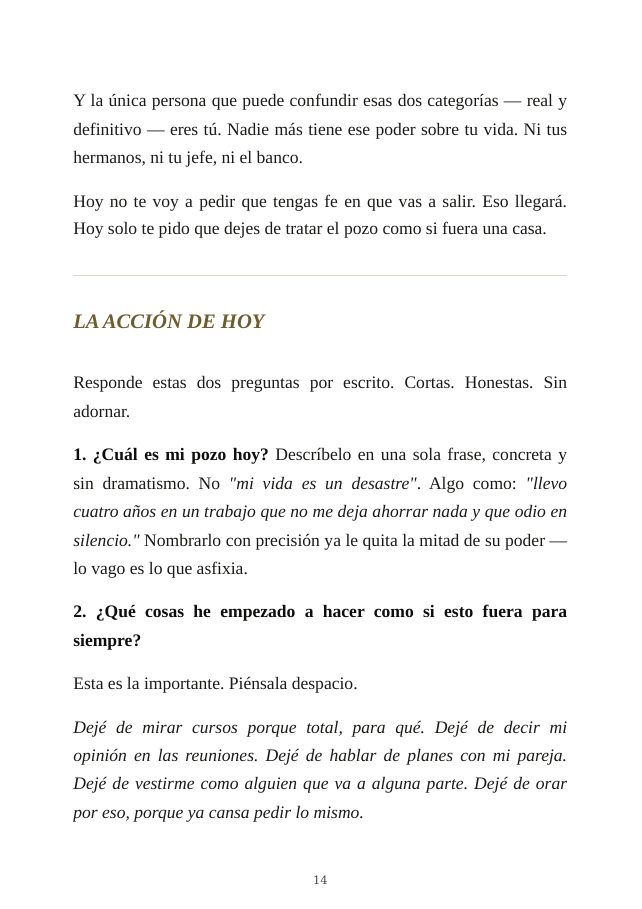 Ejercicio práctico real de El Principio de José